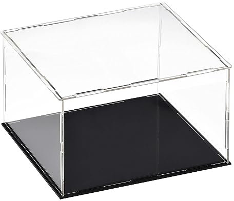 Top-Vigor Acryl Klare Vitrine –30 x 30 x 20cm Staubdichte Schutz Aufbewahrungsbox Zum Zusammenbauen – Präsentationswürfel Für Figuren Spielzeug Sammlerstücke Hausaufbewahrung