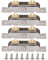 4 Uds Rodamientos Puertas Correderas Aluminio Ensamblaje de Rodillos para Puerta Corrediza de Patio,Rodillo Tándem para Puerta Corredera, Rodamiento de Rueda de Bola de Acero de