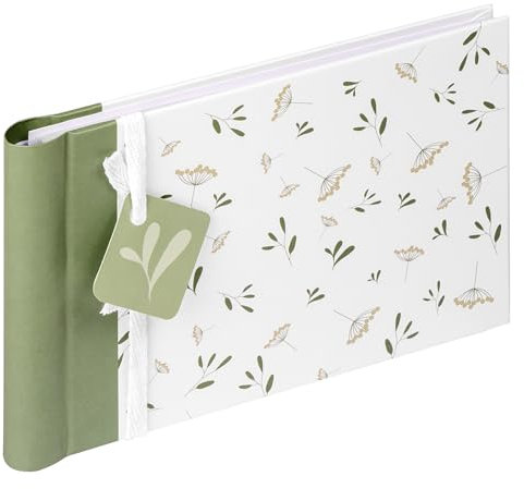 walther design Fotoalbum Flowers für 36 Fotos 10x15 cm, MA-134 Spiral-Minialbum