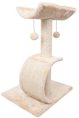 Nobleza - Árbol Rascador para Gatos Medidas: 41 * 35 * 60 cm, Color:Beige