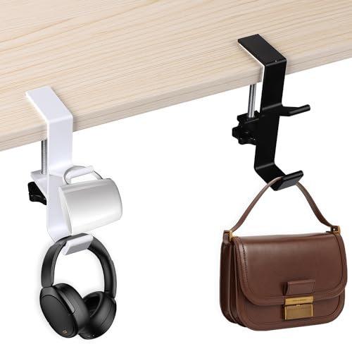 Lasuroa 2pcs Purse Hooks, Branch-Shaped Handbag Hanger, Table Hanger for Hanging Keys, Purse Bags, Clothes, Home, School, Office