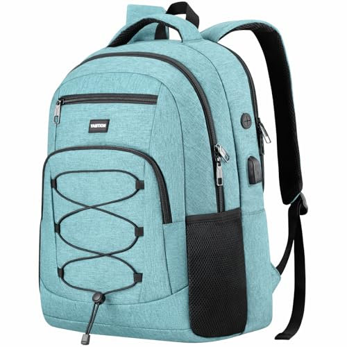 YAMTION Rucksack Herren Damen,Schulrucksack Mädchen Teenager Schultasche Schulranze mit USB-Anschluss für Uni Studenten, Arbeit