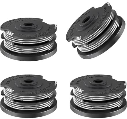 JAMSSOW 4 Bobine Tagliaerba Compatibili con Bosch F016800351,Filo Tagliabordi Bobine Adatto per Bosch Art 30-36 L1, AdvancedGrassCut36, Art 24/27/30/24+/27+/30+,Lunghezza 4,1m,Ø1,65mm(4 Bobine)