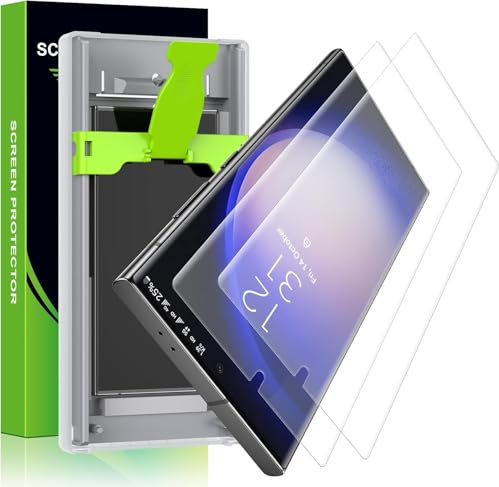 Esanik Pellicola protettiva per Samsung Galaxy S22 Ultra/S23 Ultra Opaca, PET S23 Ultra Matte Screen Protector, pellicola protettiva 7H, antiriflesso, impronte digitali, supporto ID