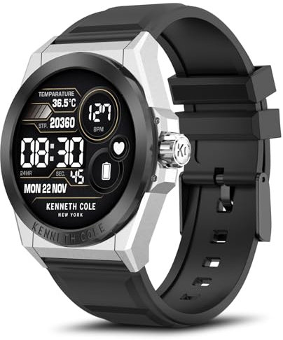 BRIBEJAT Smartwatch Uomo, 1.32'' HD Orologio Smartwatch, Orologio Fitness con Sonno/Cardiofrequenzimetro/SpO2, Impermeabil IP68 Contapassi da Polso, Orologi Digitale Rotondo per Android iOS, Nero