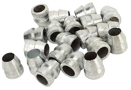 Qukaim Sicherheits-Rundaxt-Griffkeil, 20 Stück, Sicherheits-runde Axtgriffkeile, Stahlhammer-Spaltaxtkeil-Set für 16 mm Hammer-Axt-Schlittengriffe, langlebig und zuverlässig