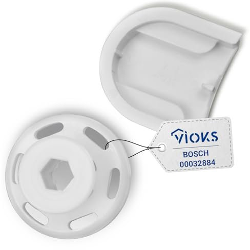 VIOKS Embrague de la tapa blanca de repuesto para embrague Bosch 00032884 - Pieza de acoplamiento para cortadores de cocina Bosch MUM 4 y MUM 5 Bosch - Piezas de repuesto Bosch MUM4 y accesorios MUM5