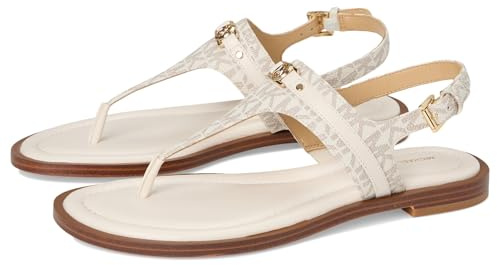 Michael Kors Women's Mandy Thong Sandal, Vanilla/Cream, 10