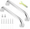 2 Pcs Agarraderas Baño para Mayores, 30cm Agarrador Ducha Personas Mayores, Barra de Agarre para Baño de Acero Inoxidable, Asa de Seguridad Asidero Ducha Antideslizante, Asidero Baño Bañera Cocina