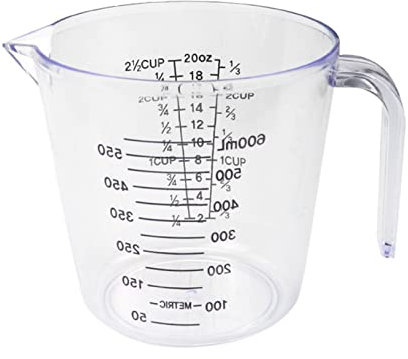 VINTORKY Messbecher Transparent Mit Klarer Skala Stapelbar Und Leicht Zu Reinigen Präzises Messwerkzeug Für Flüssigkeiten Und Lebensmittel in Küche Oder Haushalt