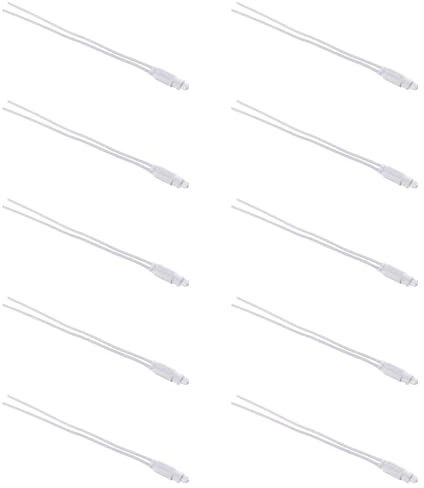 10x Luce di cortesia bianca, spia colorata per moduli basculanti grigi, Compatibile Con BTicino Living, frutti, interruttori, pulsanti, deviatori, dimmer, sensori, Per Placche originali e compatibili