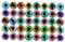 Sewroro 50pcs Time Patch Charms for Necklaces Eyeballs for Crafts Charms for Bracelets Bead Charms Gold Charms Colored Lenses Jewelry Making Charms Lenses Sticker Gems