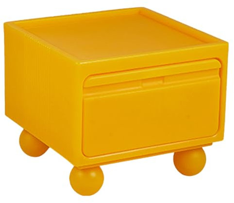 lhyangroupao Wohnzimmertisch mit Schublade, Beistelltisch mit Aufbewahrungsbox, Couchtisch Höhenverstellbar, Stilvolles Akzentstück, Verwendung in Kombination, Große Speicherkapazität(Yellow,Small)