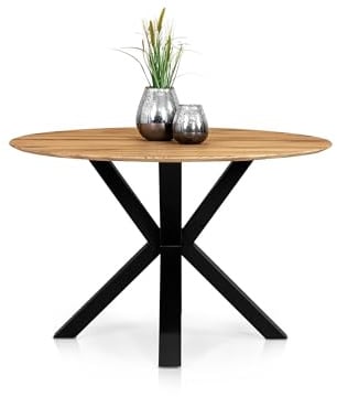 moebel-eins Elani Esstisch rund 120 cm Eiche geölt