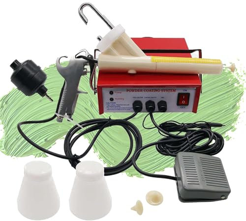 Pistola Roja, Sist-ema de Recubrimiento con Pistola de Pintura, Kits de Recubrimiento Electrostático con Pedal, 220 V Sist-ema De Recubrimiento en Polvo, Pistola Electrostática Para Bricolaje