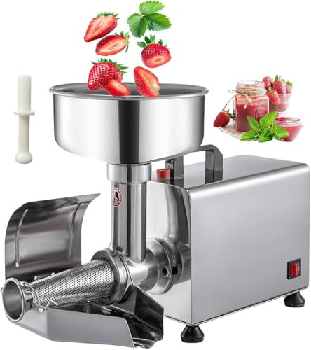 WANGYYDS Electric Tomato Filter 450W Tomato Mill Stainless Steel Food Milling Press Machine, 150 Kg/H Pure Copper Motor Food Strainer and Sauce Maker