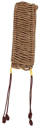 VINTORKY Ethereal Drum Rope Cover Handgewebter Rattan Ring für Stahlzungentrommel Dekoration für Handpan Vielseitig und Leicht für Musiker und Geschenkideen Zufällige Farbe