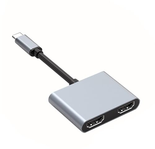 INSEOWI 2/4 Port USB HDTV Converter 4K@30Hz External Display Adapter Type C To Display Splitter For Double Monitors Double Hdtv Type C Dock