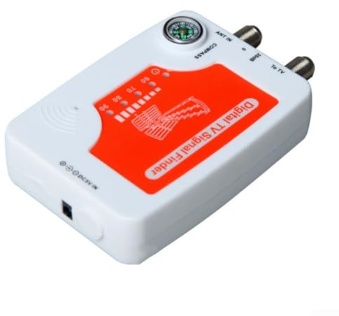 TV Signal Finder, TF-02 DC5V Digital Signal Seeker, Antenna Strength Meter for Television Reception Testing