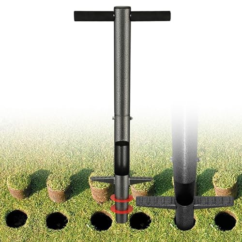 Plantador de bulbos con mango ergonómico – Herramienta robusta para plantar bulbos de flores, ideal para plantar bulbos, plantas de maceta, tulipanes, crocus, dalias, gladiolos y lirios