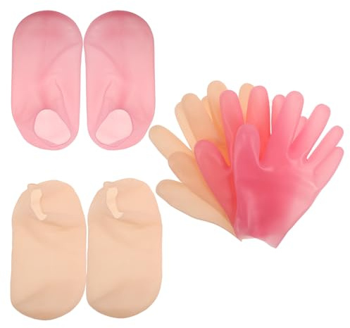 Artibetter Feuchtigkeitsspendende Fußmasken Socken aus Silikon für Trockene Rissige Füße mit Tiefer Peelingwirkung und Fußschutz für Schönheitssalons und Fußmassagen 1 Satz