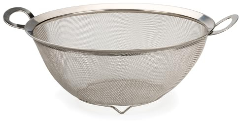 RSVP International Endurance Stainless Steel Mesh Colander, 4-Quart (MESH-4)