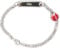 ID Armband mit Gravur/für Baby oder Kinder/komplett 925 Silber mit rotem Marienkäfer / 16 cm - verkürzbar durch jede 4. Öse/inkl. Schmuckschachtel