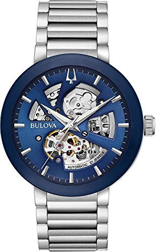 Bulova Herren Analog Automatik Uhr mit Edelstahl Armband 96A204