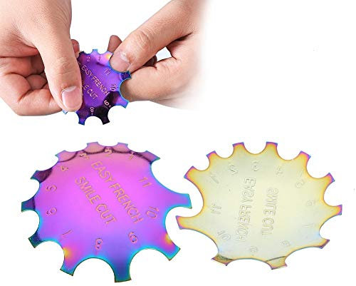 French Cutter Nails, Nagelkunst Schablone, Edelstahl, Einfaches French Smille Schneiden, Schneiden, Maniküre Werkzeug