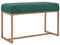 vidaXL Bank Sitzbank Polsterbank Betthocker Sitzhocker Flurbank Beistellbank Garderobenbank Schlafzimmer Wohnzimmer 80cm Grün Samt Eisenrahmen