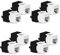 deleyCON 8x CAT6a Keystone Jack Module RJ45 - Prise RJ45 à LSA en Plastique Assemblage par Encliquetage Câble Brut CAT 500 Mhz 10 GBit/s