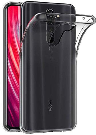 - Funda Carcasa Gel Transparente para XIAOMI REDMI Note 8 Pro, Ultra Fina 0,33mm, Silicona TPU de Alta Resistencia y Flexibilidad