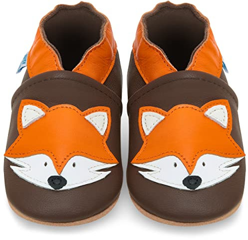 Juicy Bumbles Lauflernschuhe - Krabbelschuhe - Babyhausschuhe - Fuchs - 12-18 Monate (Größe 22/23)
