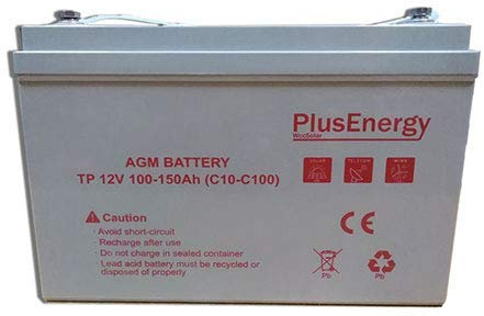 wccsolar.es Bateria AGM TP-150AH 250AH y Gel TPG-150AH 250Ah 12V PlusEnergy (Gel 150AH 12V)