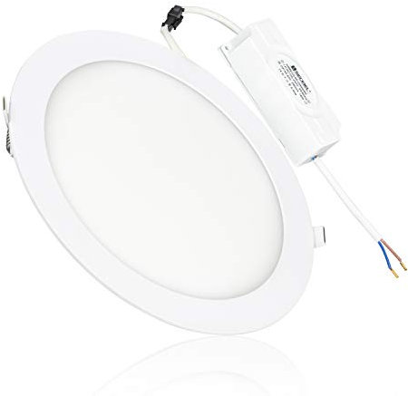 Placa LED (CCT) color luz seleccionable de Techo empotrable circular -18W 1450lm cambio a tres color de temperatura 3000K 4200K 6000K IP20 LED SMD2835(Redondo,Empotrable)