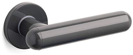OLIVARI MANIGLIA A ROSETTA IN NYLON GRIGIO MOD. BOMA COMPLETA DI ROSETTE FORO PATENT E VITI