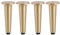 Set of 4,Nordic Adjustable Bed Legs,Heavy Duty Golden Sofa Legs,Cone Table Legs,Brushed Brass Furniture Legs,for Armchair TV Cabinet Cupboard Dresser,can Load 800kg (12cm/4.72in)