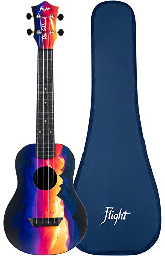Flight, 4-saitige Ukulele, mehrfarbig (TUC EE Sunset)