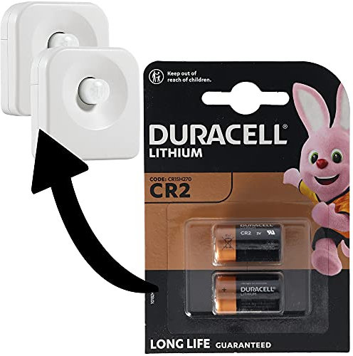 AccuCell Batterien passend für 2 Osram Lightify Motion Sensor Bewegungsmelder Doppelpack Duracell CR2 Lithium Batterie