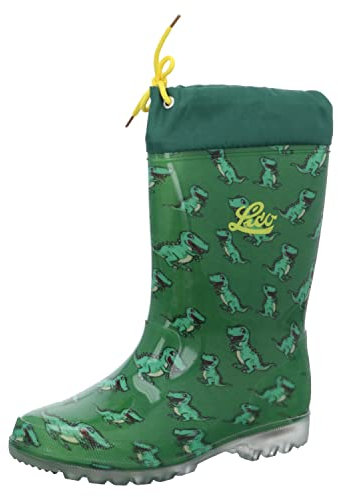 Lico Power Blinky, Stivali in Gomma, Verde/Giallo, 32 EU