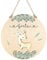 Manufaktur Liebevoll Türschild Kinderzimmer Namensschild Kinderzimmerdeko Babygeschenk Geburt Mädchen Reh Rehkitz Tiere Geburtstagsgeschenk Kinder