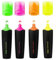 uni-ball - USP-200 Promark View Highlighter Pens - 5mm Chisel Tip - Wallet of 4 Colours