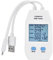 USB Tester Tester di Tensione, Velocità di Prova di Caricatori USB Tester Mini USB UNI-T LCD Voltmetro Amperometro Misuratore di capacità di alimentazione digitale con archiviazione dati(UT658 Dual)