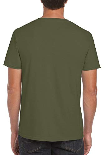 Gildan Mens Short Sleeve Soft-Style T-Shirt (3XL) (Military Green)