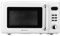 Emerson MWR7020W Compact Microwave Oven with Push Button Control, LED Display, 700W 5 Power Levels, 8 Automatic Menus, Glass Turntable and Child Safe Lock, 0.7,
