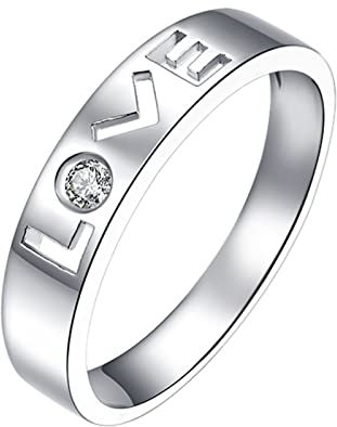 950 Platin Verlobungsringe Paar, Münner Ringe Weiß Diamant Love Personalisierte Versprechen Ringe Schmuck