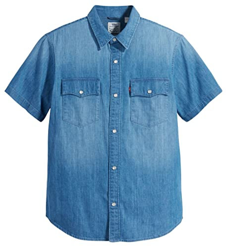 Levi's Herren Ss Relaxed Fit Western Hemd, Tombstone Stonewash, S