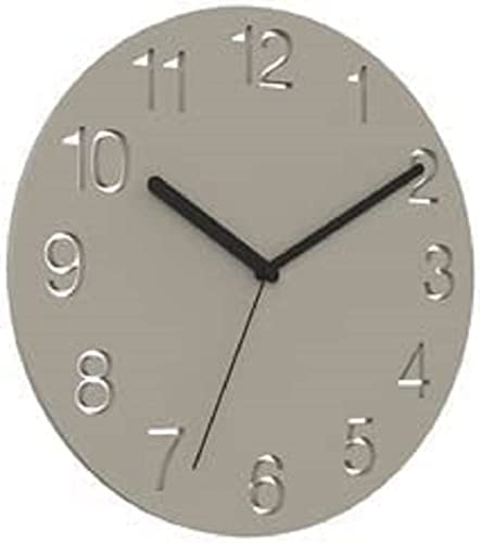 Unilux Moderne Wanduhr Hello, graues Ziffernblatt Ø 40cm, aus recycelten PET-Flaschen