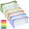 Lot de 6 Trousse de Toilette Transparente, Trousse Transparente, PVC Trousse de Maquillage de Voyage, Trousse de Maquillage, Sac de Toilette