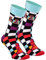 Rainbow Socks - Uomo Donna Scacchi Calzini - Regalo Divertente - 1 Paio - Taglia 36-40